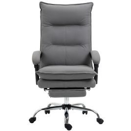 High-Back Vibration Massage Office Chair, Computer Chair with Tilt Function, Remote Control and Adjustable Height, Black