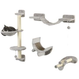 Shelley 4-Piece Cat Wall Furniture - Grey