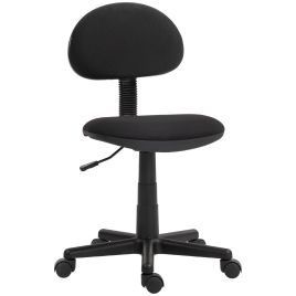 Scott Small Armless Office Chair - Black