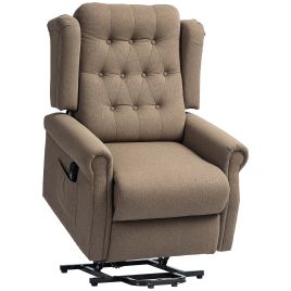 HERON 45deg Lifting Riser and Recliner Armchair - Dark Brown