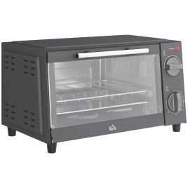 Scott 9L Countertop Electric Grill Toaster Oven with Timer - Grey