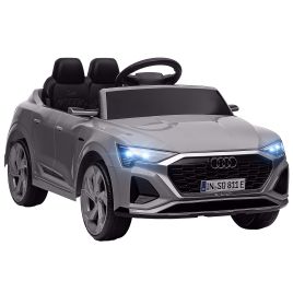 AIVAGO Audi Q8 e-tron Sportback Licensed 12V Ride on Car w/ Remote, 4 Spring Suspension Wheels, Headlights, Music, Horn - Grey