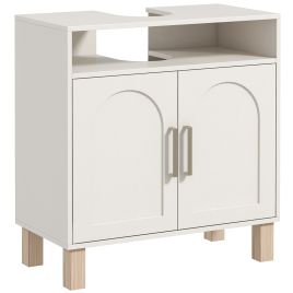 HERON Under Sink Cabinet for Basin without Pedestal - Cream White
