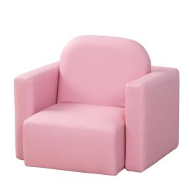 2-In-1 Toddler Sofa and Table Set - Pink