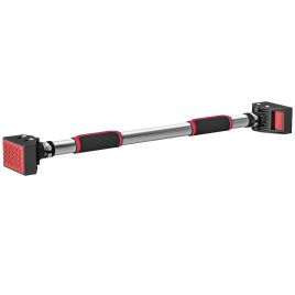 McAlpin Pull Up Bar for Home Doorway with Adjustable Length for Gym - Black and Red