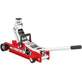HERON Hydraulic Low Profile Floor Jack 2.5 Ton Steel Trolley Car Jack - Red