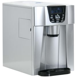 12kg Counter Water Dispenser and Ice Machine with Drip Tray - Silver