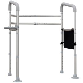 Free-Standing Toilet Safety Frame - Adjustable with Suction Cups - 136kg