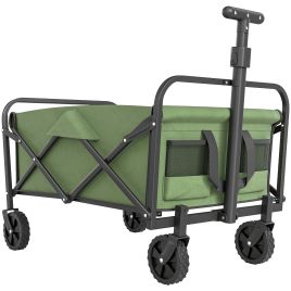 SUNVISTA 62L Festival Trolley on Wheels Garden Folding Cart 120kg - Green
