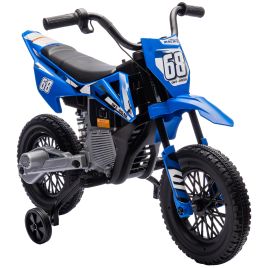 Kids Electric Car - 12V Kids Electric Motor Bike Blue 56cm