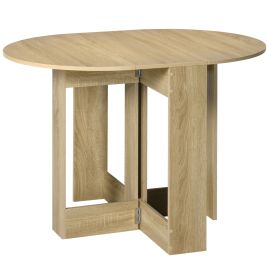 Scott Space-saving Drop Leaf Folding Table - Oak