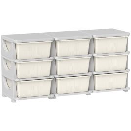 HERON Kids Storage Unit with Nine Drawers - Cream