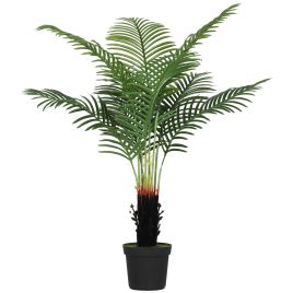 HERON Artificial Areca Palm Tree 120cm with 9 PE Leaves in Pot - Green