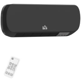 ELVAR Space Heater ABS Wall Mounted Ceramic - Black