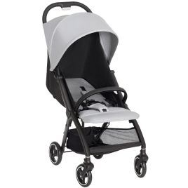 CORIN Baby Travel Stroller Metal Compact Lightweight Compact Buggy with Canopy - Light Grey