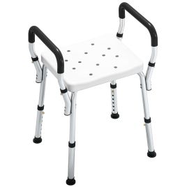 CORVIK Bath Seat Aluminium Adjustable Frame - White