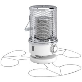 MORIN Patio Heater Stainless Steel Freestanding Infrared Outdoor Heater - White