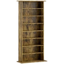 VELLORIEN 360 DVD Storage Unit - Rustic Brown