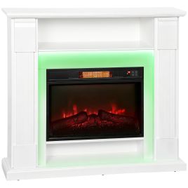 VELLORIN 6142 BTU Fireplace and LED Mantel 17-27°C - White