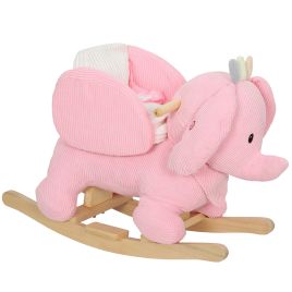 XYLARITH Kids Rocking Horse with Safety Belt and Sound for Toddlers 18 to 6 Months - Pink