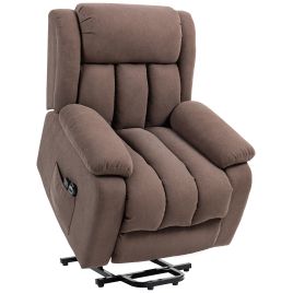 MARVEXEN Eight Point Massage Chair Electric Lift - Dark Brown