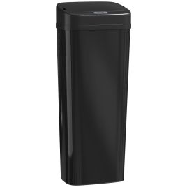 GLENWICK 50L Stainless Steel Sensor Bin - Black
