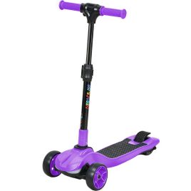 MARSETH Kids Three Wheel Electric Scooter - Purple