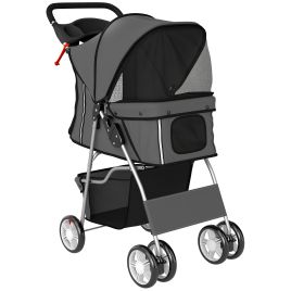 NOIORE Metal Pet Stroller - Dark Grey