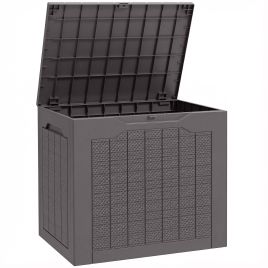 SERIVO Plastic Plastic Garden Storage Box - Brown