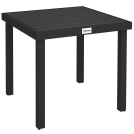 ELVENA WPC Garden Dining Table - Black