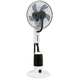 Ashridg White Metal Pedestal Fan - 44.5cm
