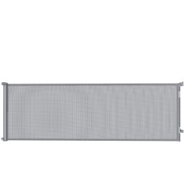 Faicour Grey Aluminium Retractable Dog Gate - 11cm