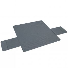 Quacrof Polyester Waterproof Sofa Cover 3 Seater Soft Couch Cover for Dogs Cats Pets - Grey
