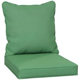 Norcarr Green Polyester Seat and Back Padded Cushion Set - 62cm