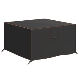 Wexen Black Fabric Outdoor Waterproof Furniture Cover - 125cm