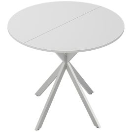 Ashthor White Dining Table - 80cm
