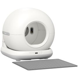 Wexona White Abs Automatic Cat Litter Box Tray - 47.5cm