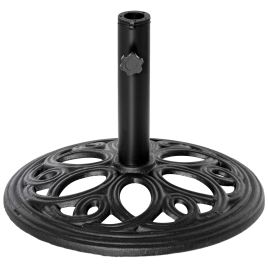Belwold Black Metal Umbrella Base Stand 11.5kg - 45cm