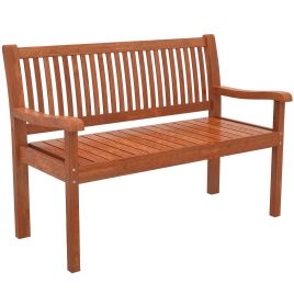 Cavel Light Brown Fabric Bench - 125cm