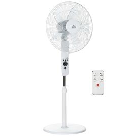 Iveloft White Metal Pedestal Fan - 39cm