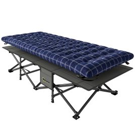 Wexwood Blue Metal Camping Cot Seat Cushion - 80cm