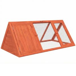 Failyne Orange Fir Wood Rabbit Hutch - 52cm