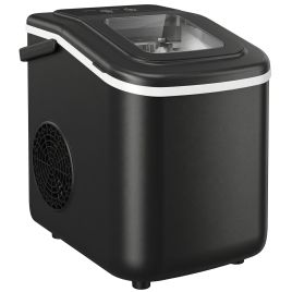 Dorara Black Plastic Ice Maker Machine Countertop - 22.6cm