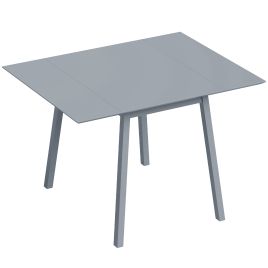 MORETON Solid Wood Folding Drop Leaf Dining Table for 2 to 4 People - Grey