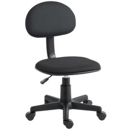 WINCHESTER Small Armless Office and Computer Desk Chair - Black