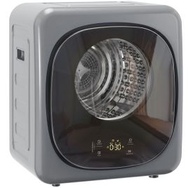 MARDENE 4 kg 800W Compact Freestanding Vented Tumble Dryer with 5 Drying Modes - Silver Tone