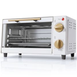 BLAYDON 9L 750W Mini Countertop Oven and Grill with Adjustable Temperature and Timer - White
