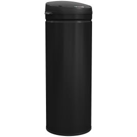 ZENIVO 50L Stainless Steel Automatic Sensor Kitchen Bin - Black
