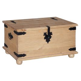 Corona Solid Pine Ottoman Storage