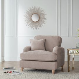 Armchair - COCOON Fabric - Putty